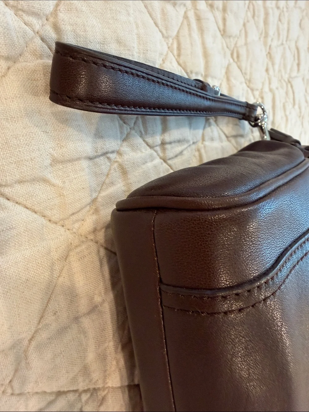 COACH legacy leather large clutch